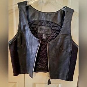 LIMITED leather vest